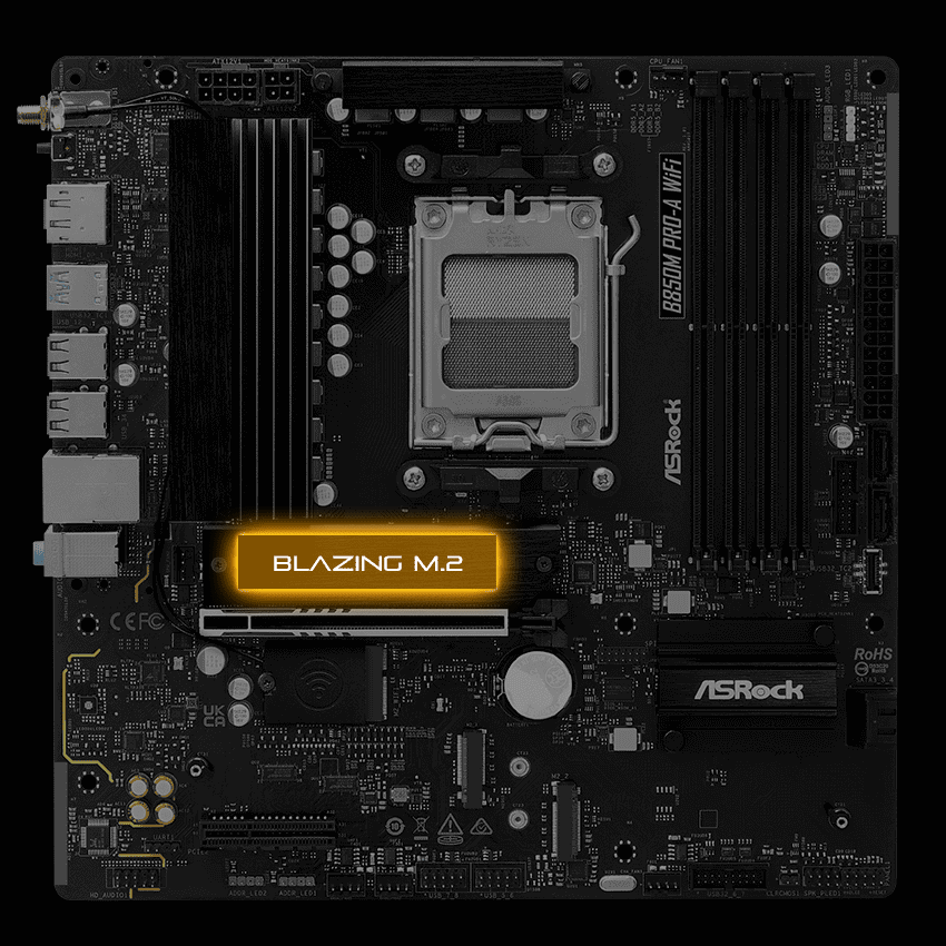 ASRock B850M Pro-A WiFi Motherboard